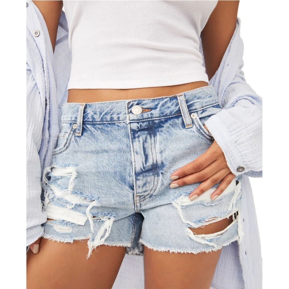 NWOT Free People We The Free Maggie Mid-Rise Short